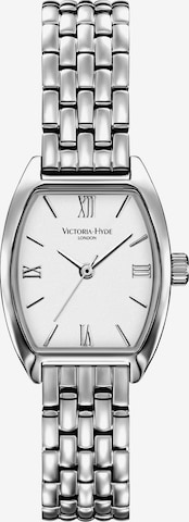 Victoria Hyde Analoog horloge ' Barrel ' in Zilver: voorkant