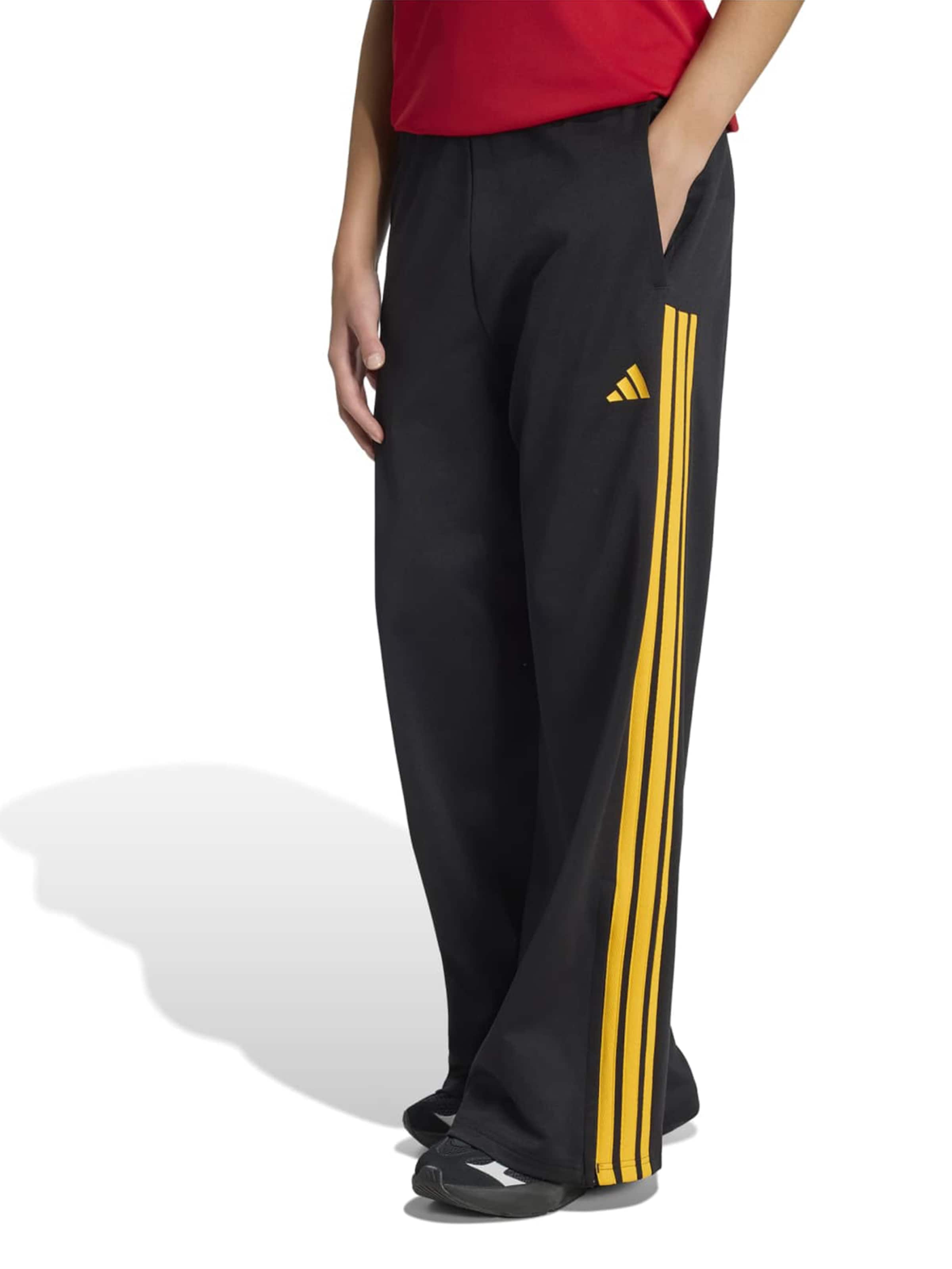 ADIDAS SPORTSWEAR Wide leg Sportbroek 'HER' in Zwart: voorkant