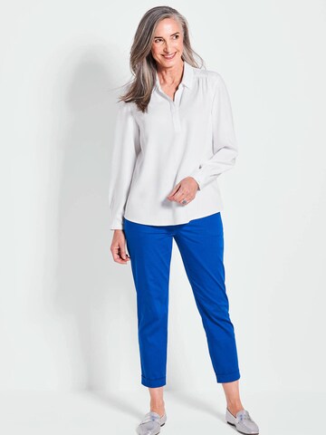 Goldner Blouse in Wit