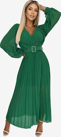 Numoco Kleid 'Klara' in Grün: Vorderseite