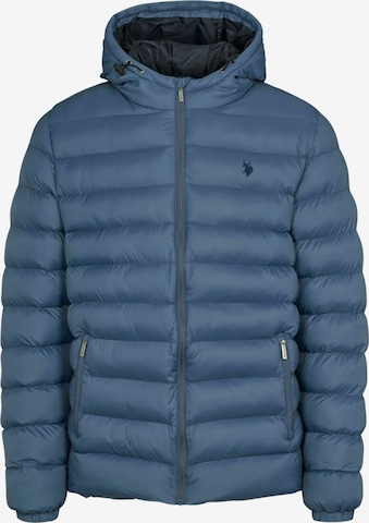 U.S. POLO ASSN. Välikausitakki 'Artur' värissä sininen: etupuoli