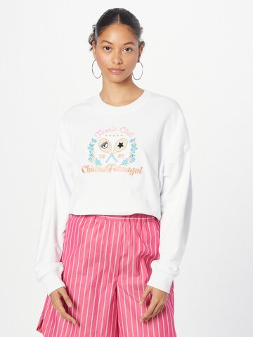 Chiara Ferragni Sweatshirt in White: front