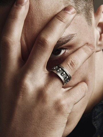 REYTEL Ring 'ETERNAL DANCE' in Zilver: voorkant