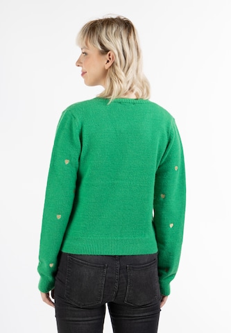 MYMO Плетена жилетка в зелено