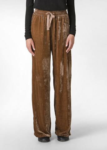DEHA Wide leg Trousers in Brown: front