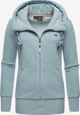 Ragwear Zip-Up Hoodie 'Neska' in Blue: front