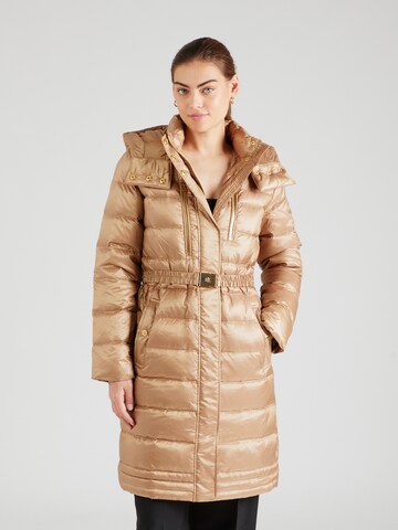 Manteau mi-saison Lauren Ralph Lauren en beige : devant