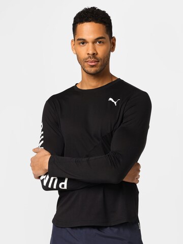 PUMA - Camiseta funcional en negro: frente