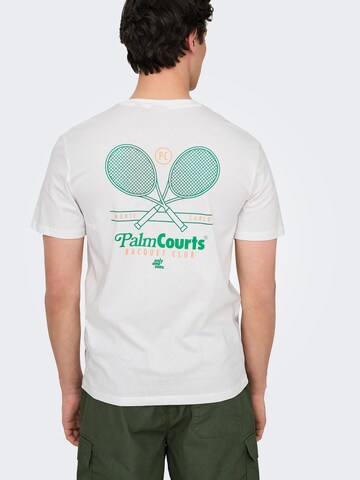 Maglietta 'ONSTEN' di Only & Sons in bianco: frontale