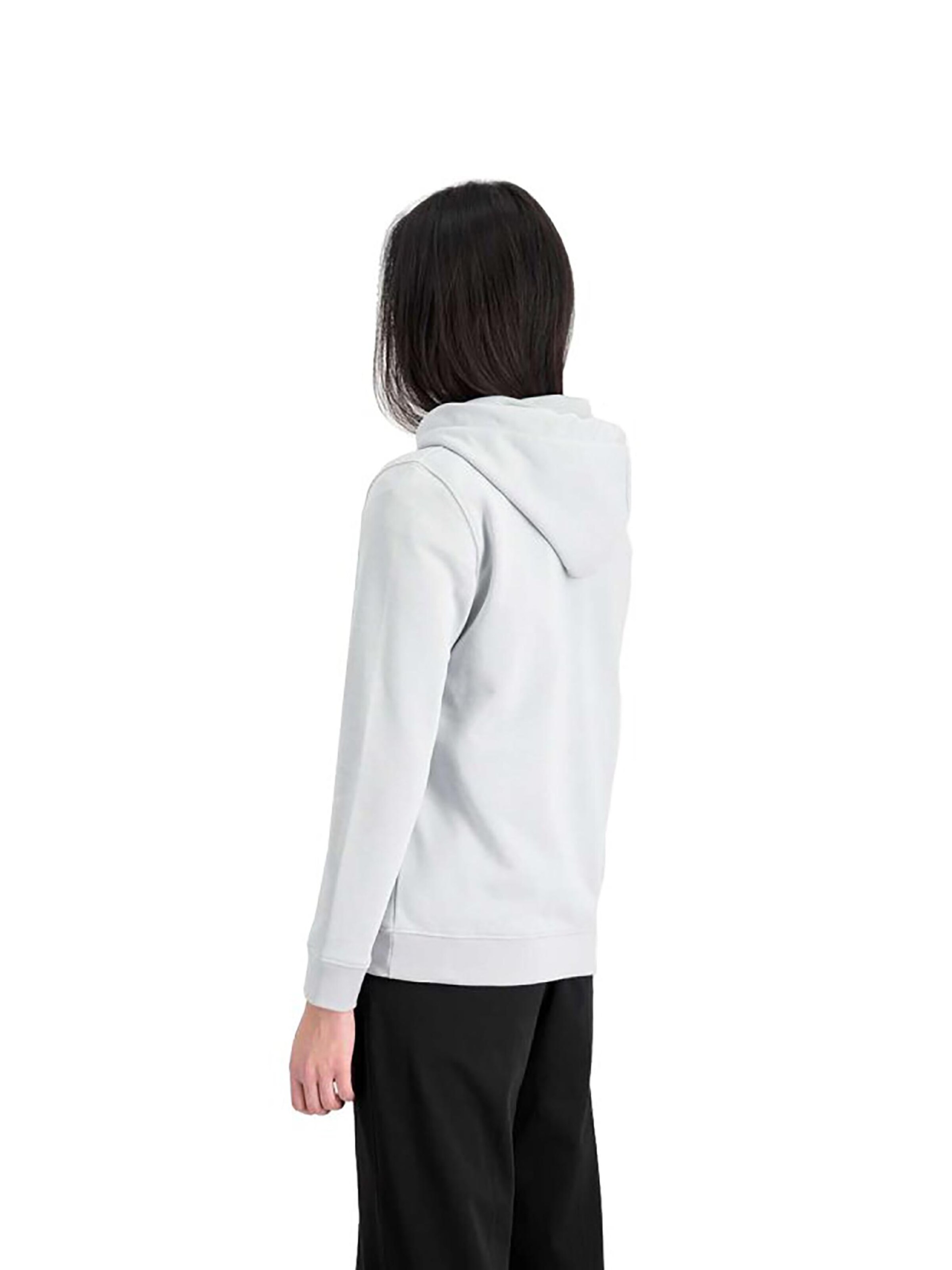 ALPHA INDUSTRIES Sweatshirt 'New Basic Glitter' in Grey