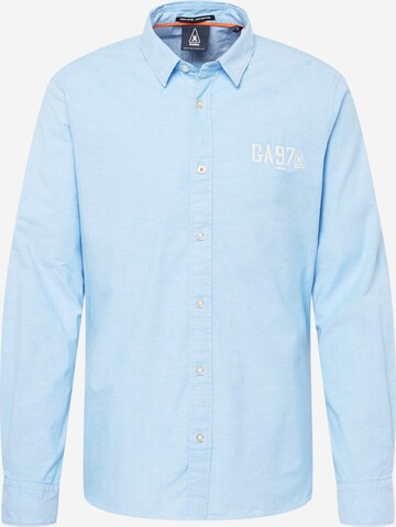 Gaastra Button Up Shirt 'South East' in Blue: front