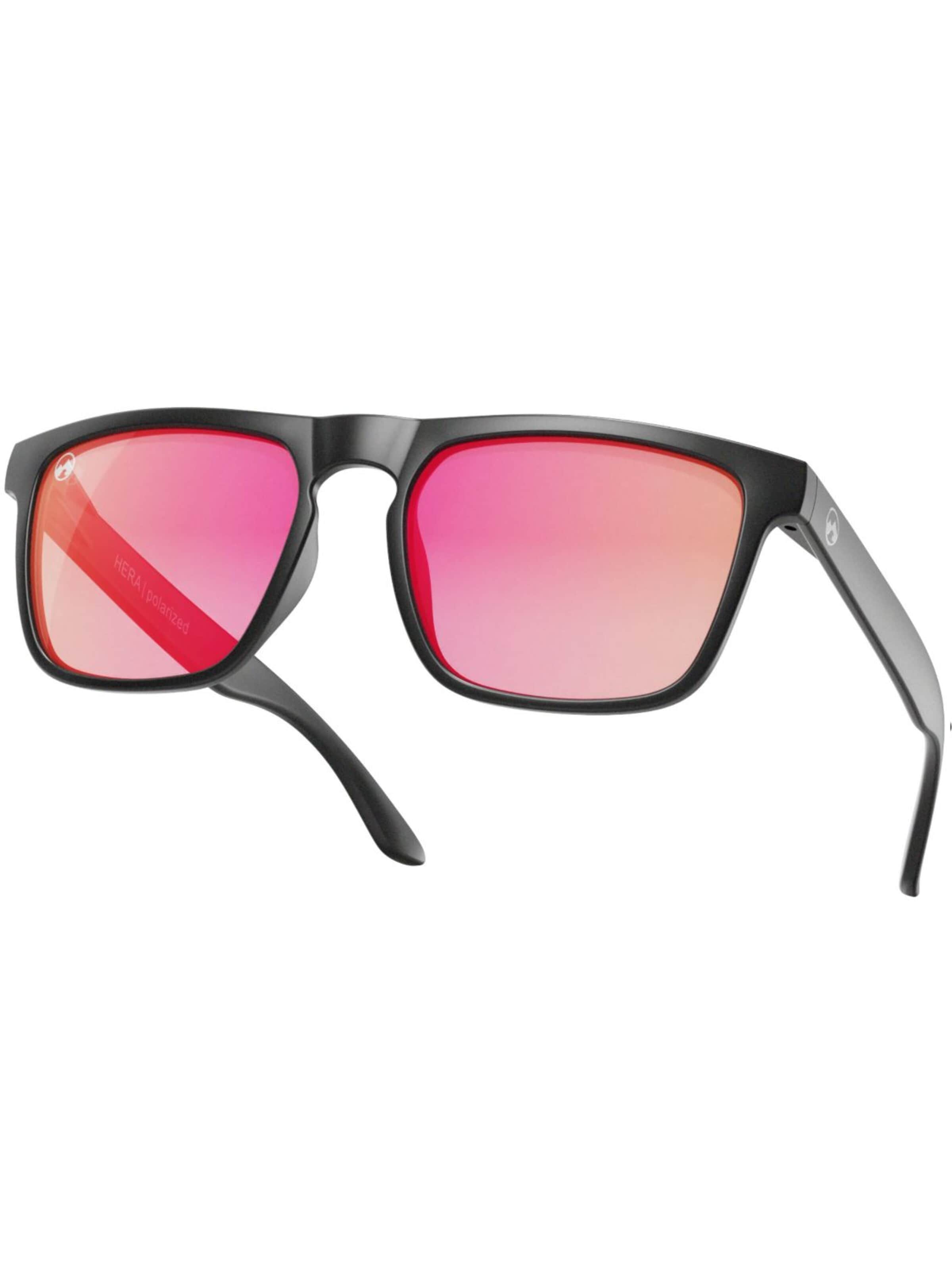 Lunettes de soleil sport 'MowMow Thor Sunglasses - Polarized - Men - Women - Black' Mowmow en rouge : devant