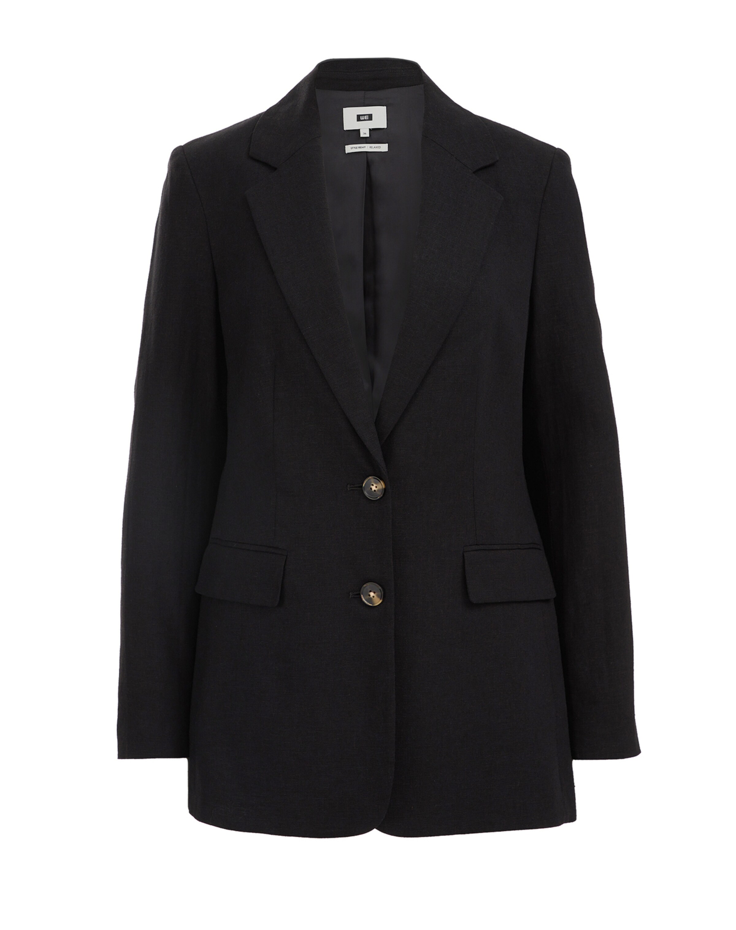 WE Fashion Μπλέιζερ σε μαύρο: μπροστά