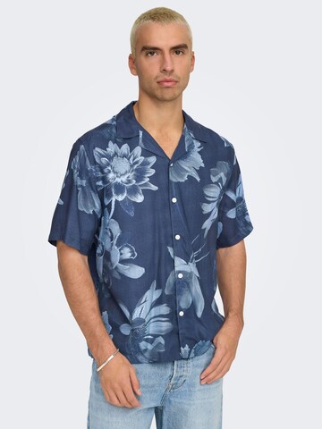 Only & Sons Regular fit Overhemd 'ONSRocket' in Blauw