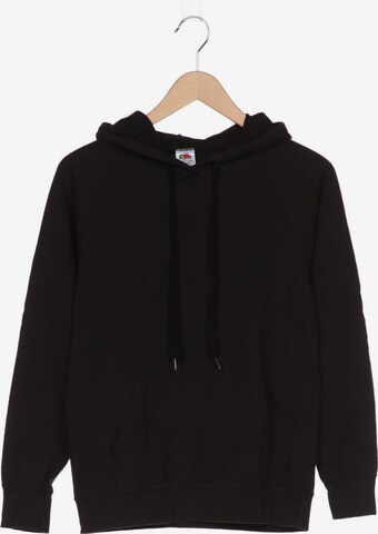 FRUIT OF THE LOOM Sweatshirt & Zip-Up Hoodie in M in Black: front