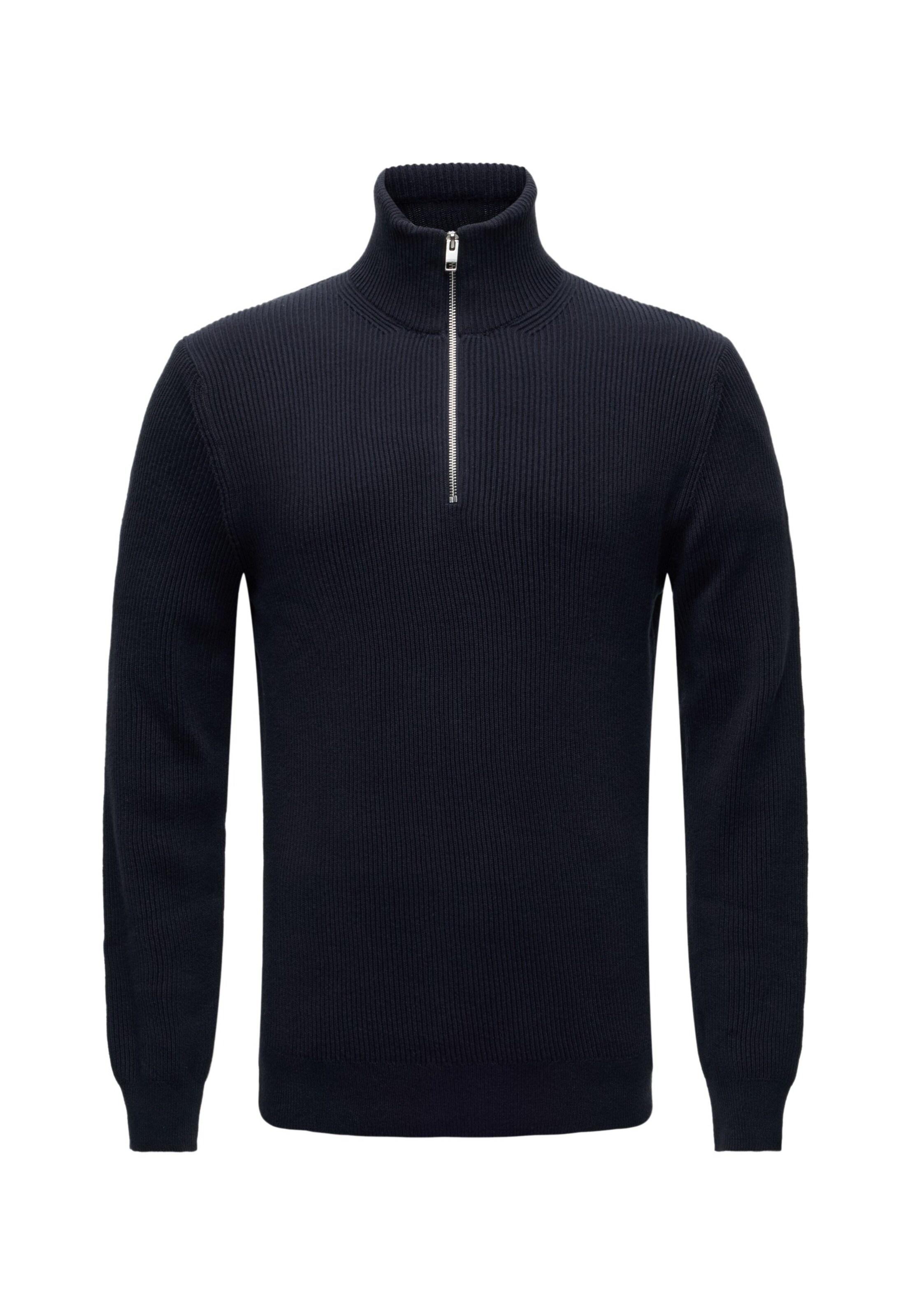 JACK & JONES Pullover 'JJEPERFECT' in S in nachtblau, Produktansicht