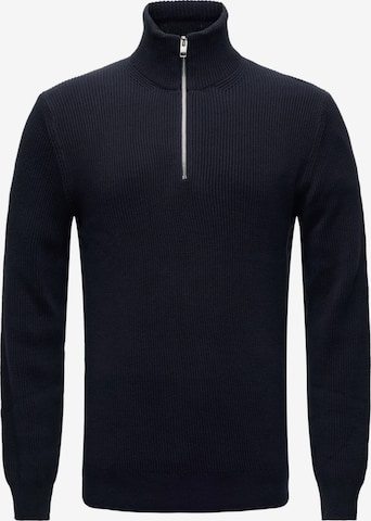 JACK & JONES Pullover 'JJEPERFECT' in Blau: Vorderseite