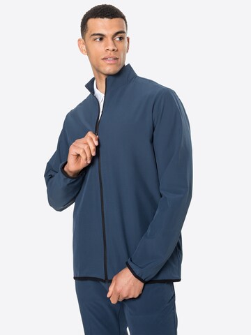 ADIDAS GOLF Athletic Jacket in Blue: front