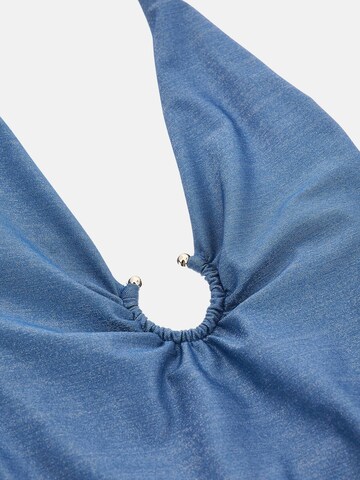 GUESS Triangel Badeanzug in Blau