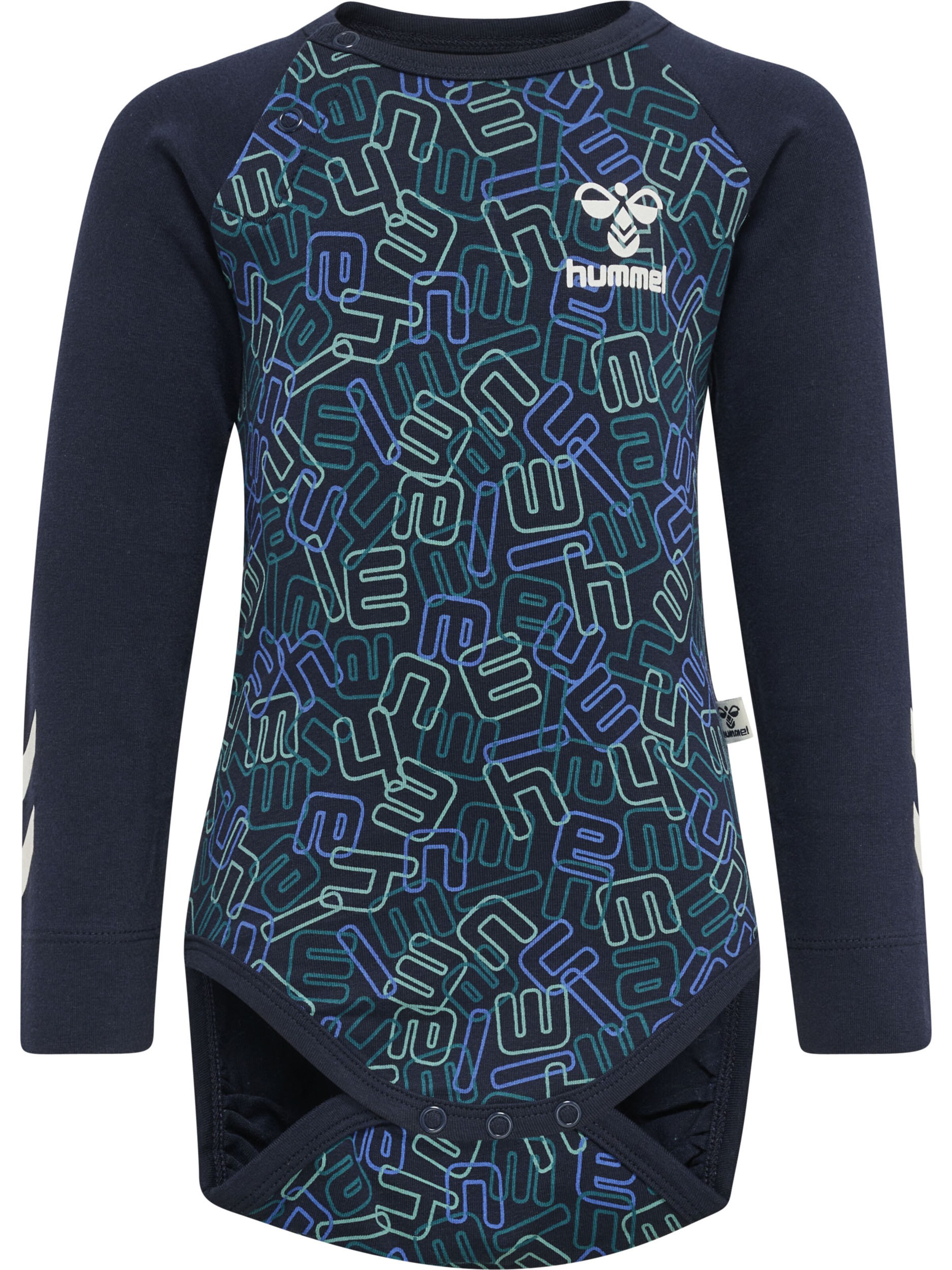 Hummel Rompertje/body in Blauw: voorkant