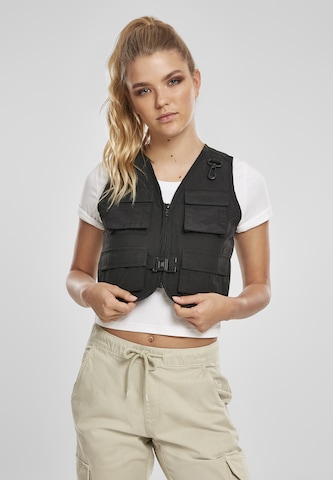 Gilet Urban Classics en noir : devant