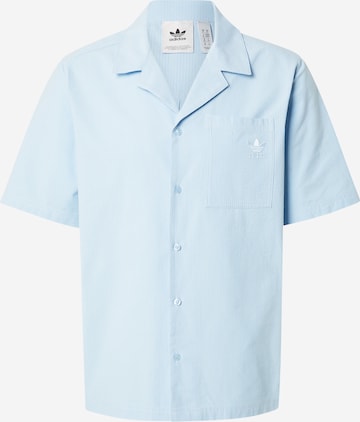 ADIDAS ORIGINALS - Comfort Fit Camisa 'ESS +' em azul: frente