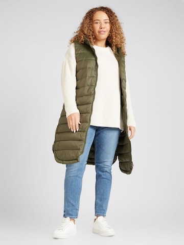 ONLY Carmakoma Vest 'MELODY' in Green: front