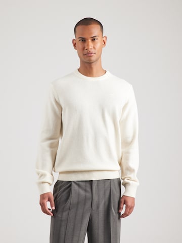 Hackett London Pulóver - fehér: elől