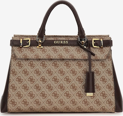 GUESS Handbag 'Sestri' in Light brown / Dark brown / Gold, Item view