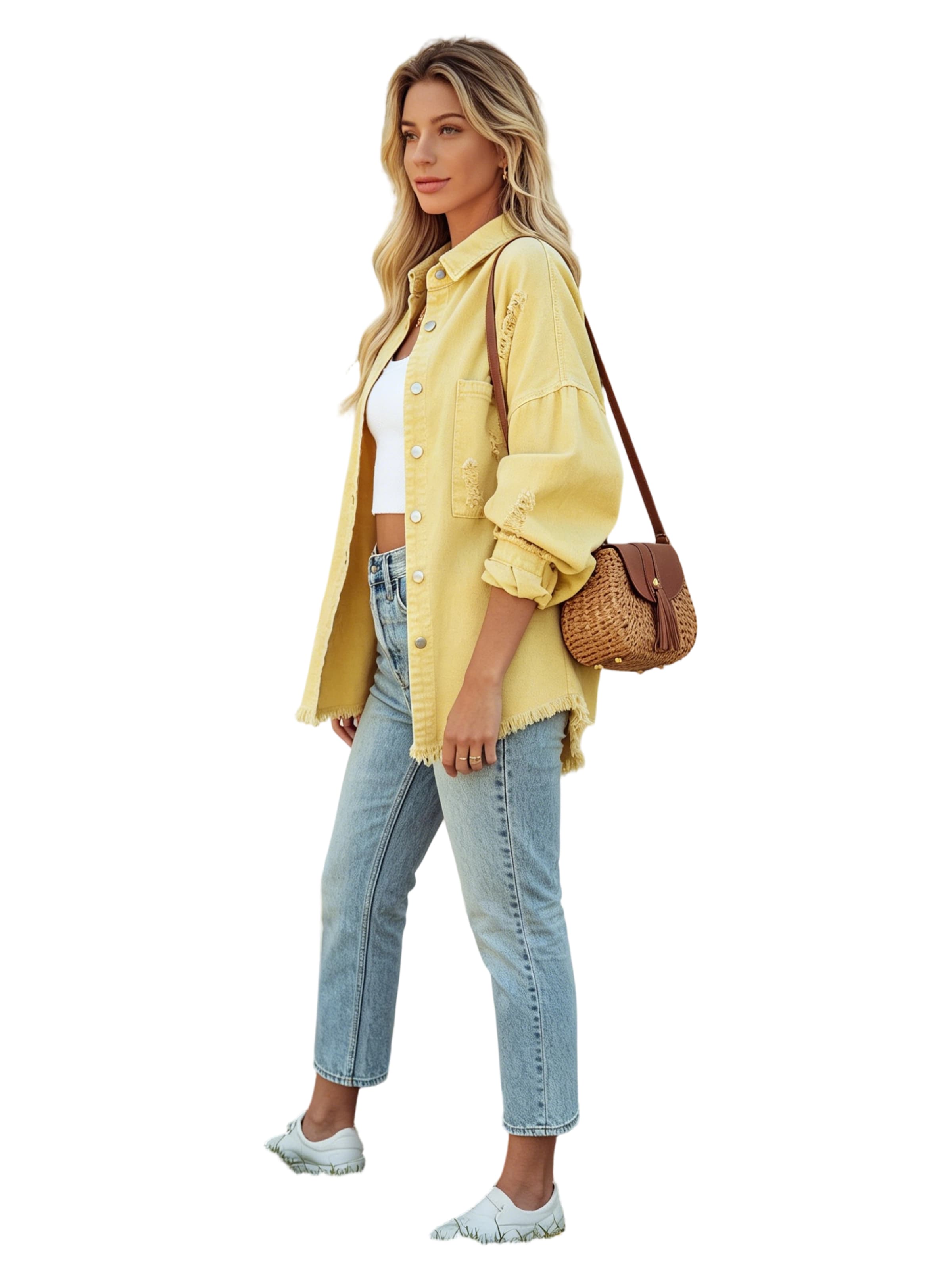 Yesfashion Between-Season Jacket in Yellow