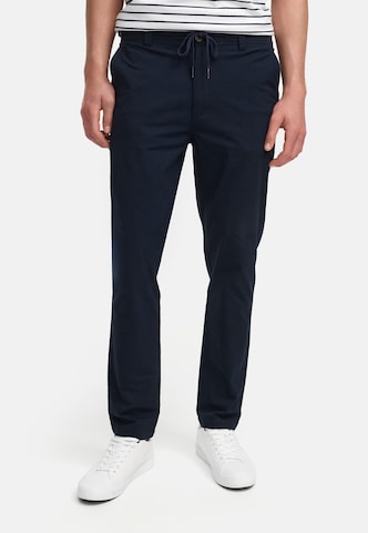 Kronstadt Regular Chino trousers 'Warren ' in Blue: front