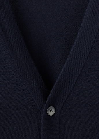 MANGO MAN Gebreid vest 'WILLYC-I' in Blauw