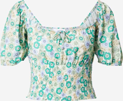 Envii Shirt 'TAMMY' in hellblau / jade / apfel / weiß, Produktansicht