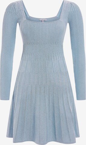 GUESS Knitted dress in Blue: front