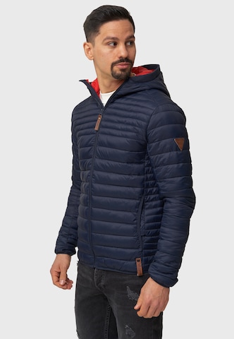 INDICODE JEANS Between-Season Jacket 'Bowers' in Blue: front