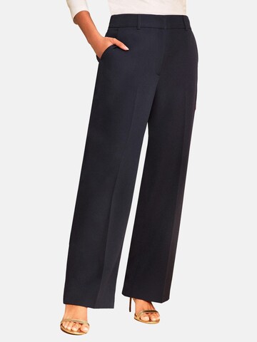 Wide leg Pantaloni con piega frontale di love & roses in blu: frontale