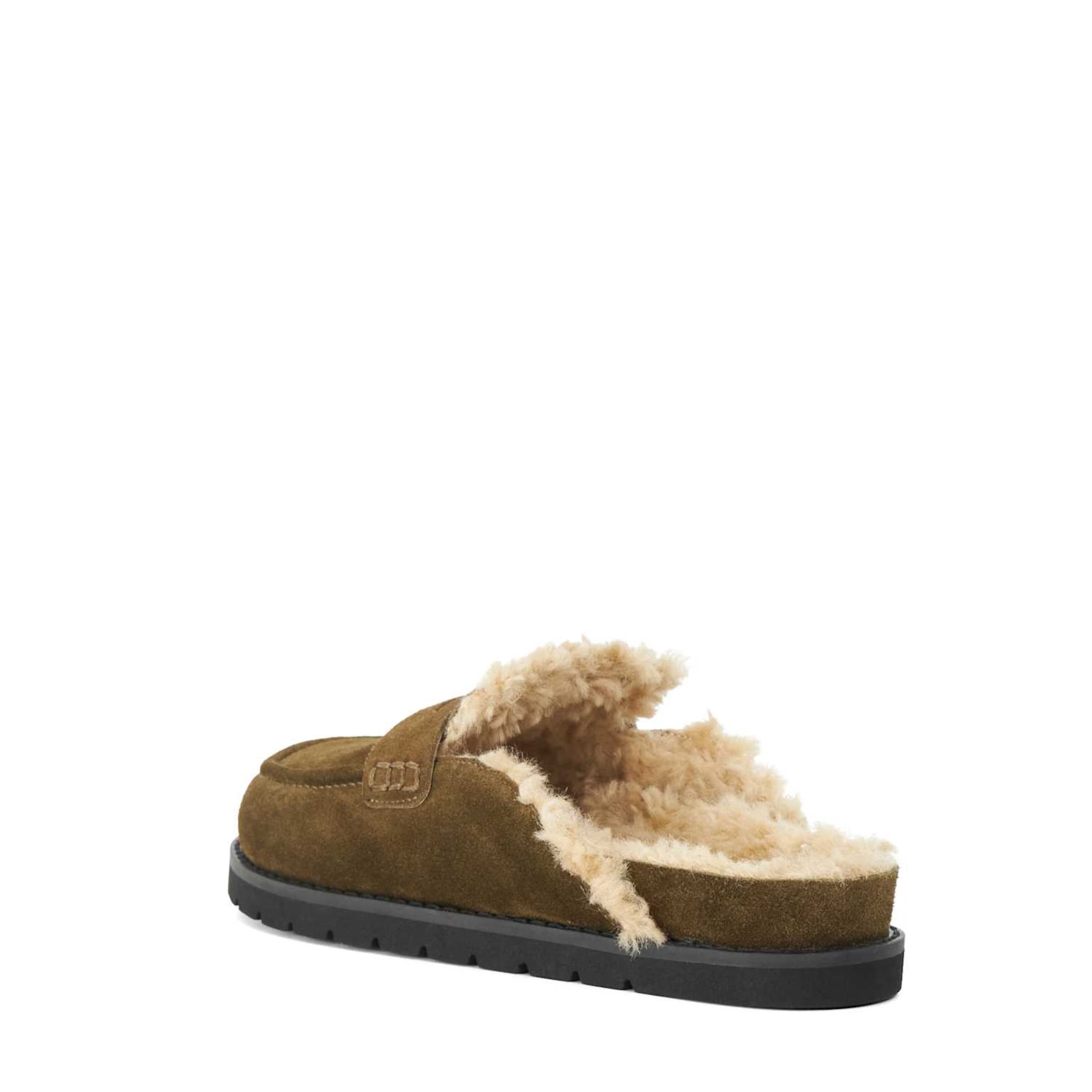 Dune LONDON Mules 'Goldy' in Green