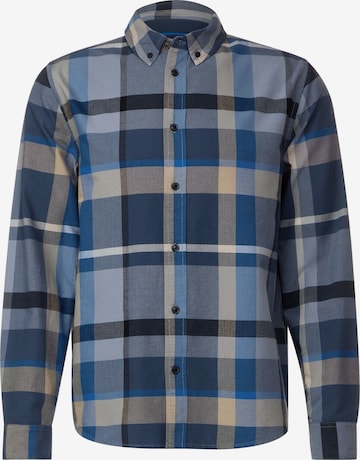 Street One MEN Regular fit Button Up Shirt in Blue: front