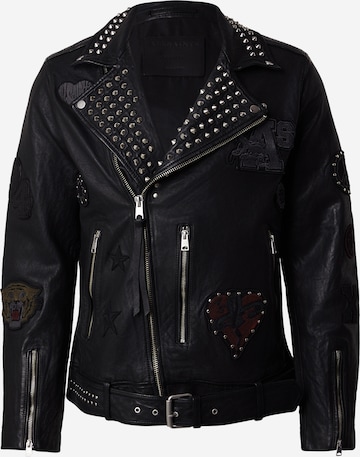 juoda AllSaints Demisezoninė striukė: priekis