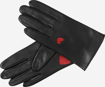Roeckl Full finger gloves 'Tuileries Touch' in Black: front