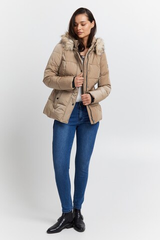 Fransa Winter Jacket 'Bac Ja 2' in Beige