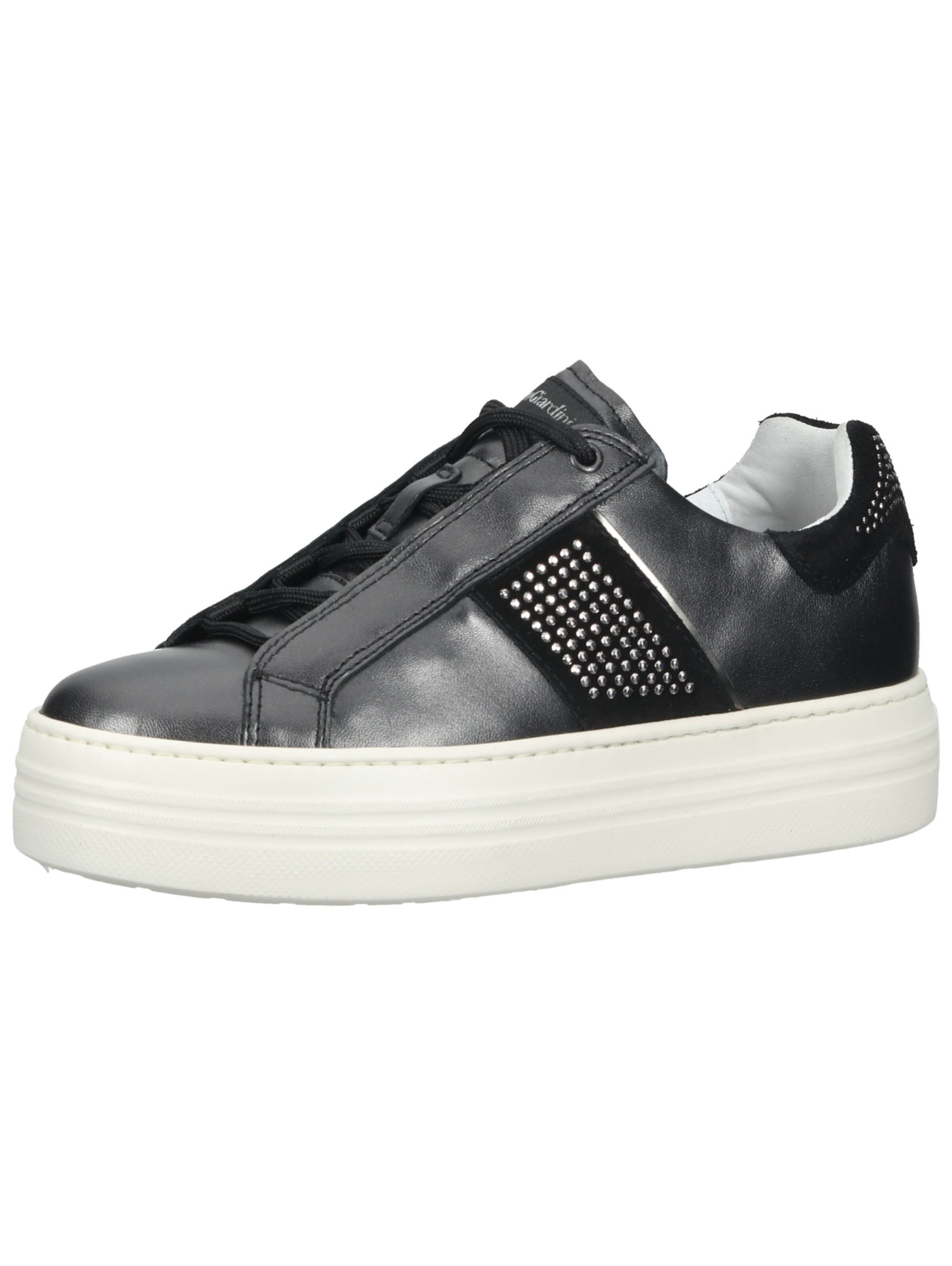 Baskets basses Nero Giardini en gris : devant