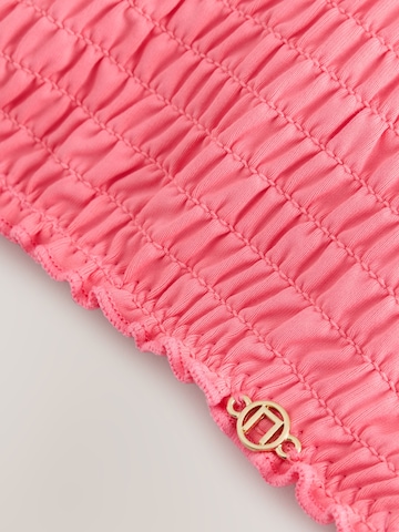 Next Bandeau Góra bikini w kolorze różowy
