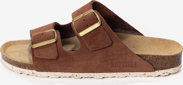 Bayton Pantolette 'Atlas' in Braun: Vorderseite