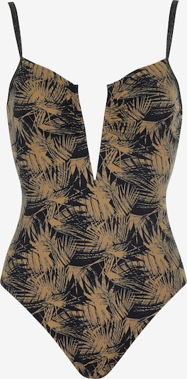 OLYMPIA Badeanzug in beige / schwarz, Produktansicht