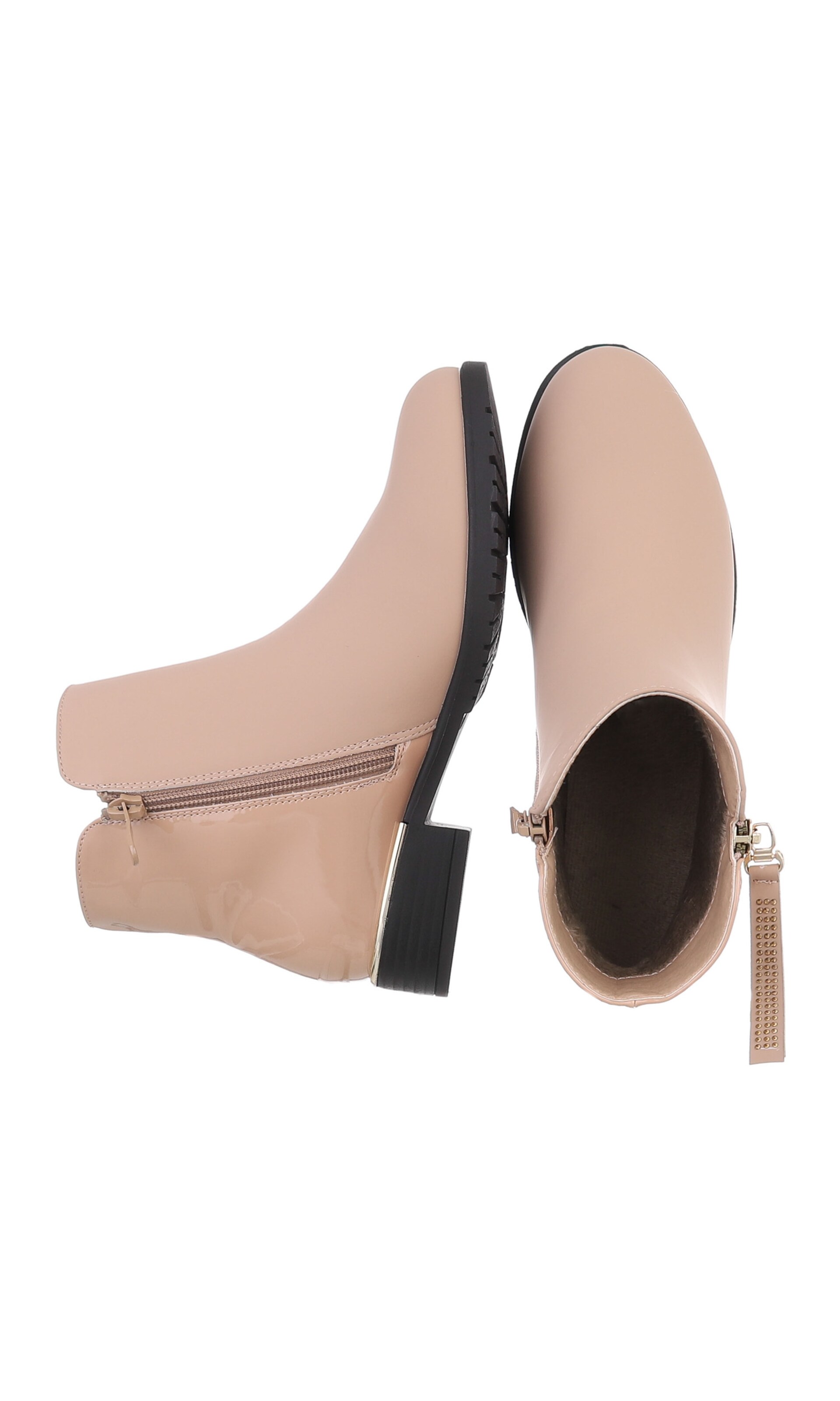 Ital-Design Ankle Boots in Beige