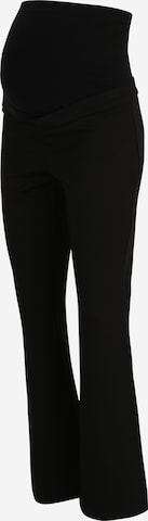 Only Maternity Flared Pants 'MELORA-VIKA' in Black: front