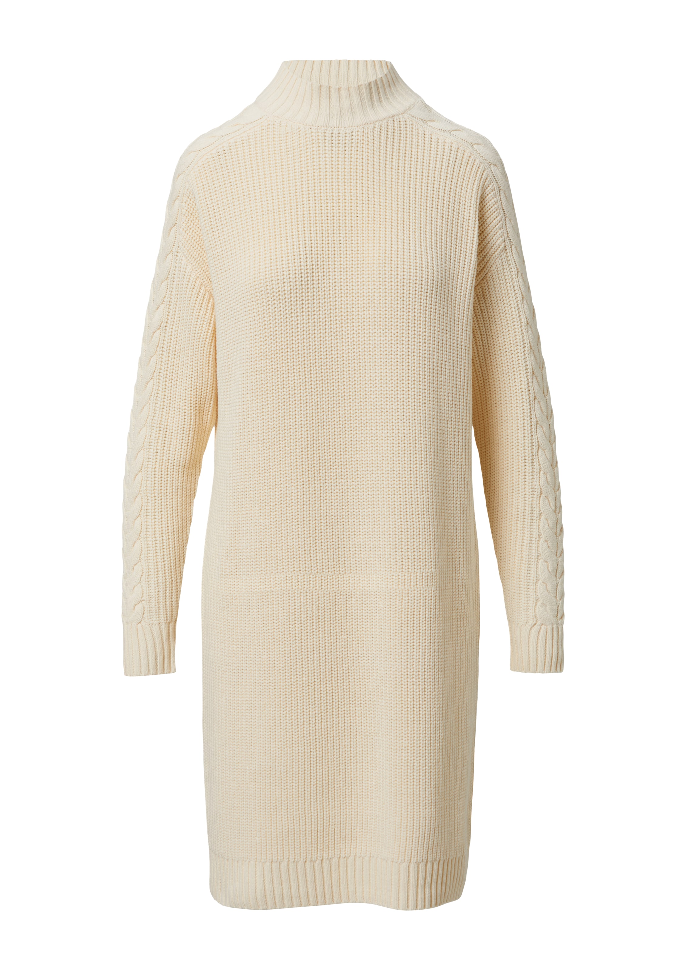 comma casual identity Gebreide jurk in Beige: voorkant