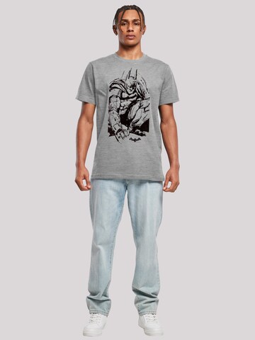 T-Shirt 'DC Comics Batman Arkham Knight' F4NT4STIC en gris