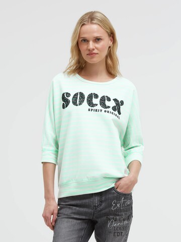 Soccx Sweatshirt in Green: front